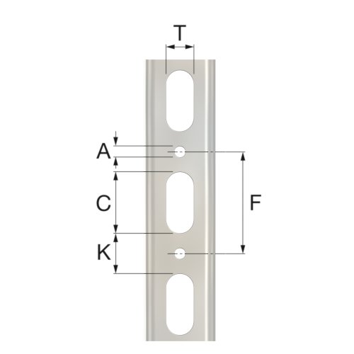 FLAMCO rvs rail a 2 mtr - R4 inox 2d t dm41444 p - 11001797