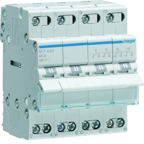 HAGER omschakelaar 4p 40a SFT440 - Sft440 - 11010707