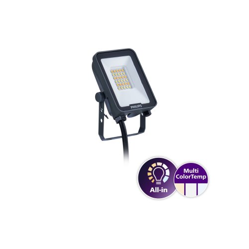 PHILIPS led floodlight bvp167 10w 3000/4000/6500k 1200lm - Signify ledinaire floodlight bvp167 10w all in rtp - 11009693