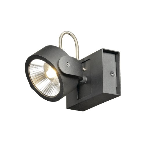 SLV KALU LED 1 wand- en plafondlamp, zwart, 3000K, 60&deg; - Slv 1000127 1 h rgb - 20022833
