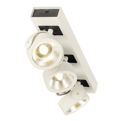 SLV KALU LED 3 wand- en plafondlamp, wit/zwart, 3000K, 60&deg; - Slv 1000132 2 h rgb - 20022838