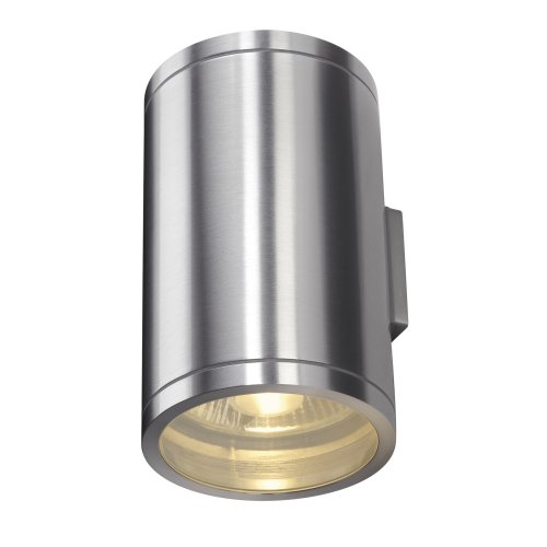SLV ROX WALL OUT UP/DOWN, QPAR11 Outdoor wandlamp, geborsteld aluminium, m - Slv 1000334 1 h rgb - 20022846
