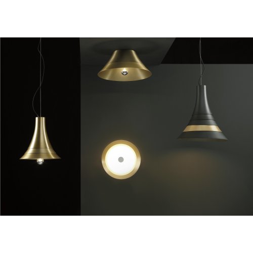 SLV BATO 45 PD, led indoor hanglamp, zwart/messing, led, 2700K - Slv 1000445 1000745 1000439 1001350 ma1 rgb - 20023127
