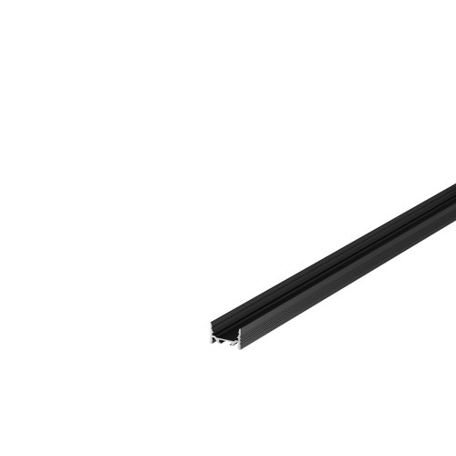 SLV GRAZIA 20 LED opbouwprofiel, vlak, geribbeld, 3 m, zwart - Slv 1000507 ren1 h rgb - 20022906