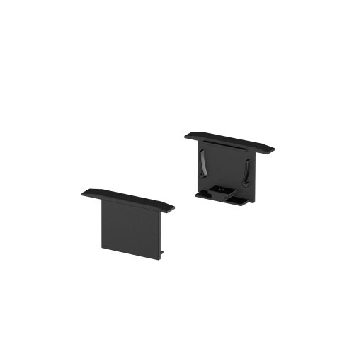 SLV GRAZIA 20 inbouwprofiel eindkappen, 2 stks., zwart - Slv 1000558 ren1 h rgb - 20022930
