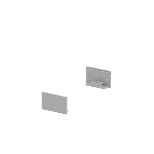 SLV GRAZIA 20 eindkap voor GRAZIA opbouwprofiel vlak, 2 stks., vlakke uitv - Slv 1000559 ren1 h rgb - 20022931