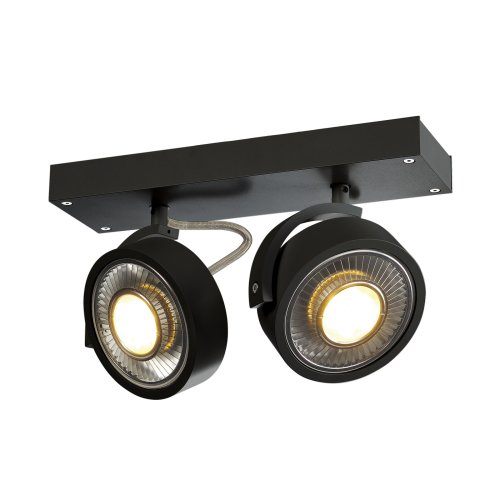 SLV KALU 2 QPAR111 wand- en plafondlamp, zwart, max. 75W - Slv 1000703 1 h rgb - 20022990