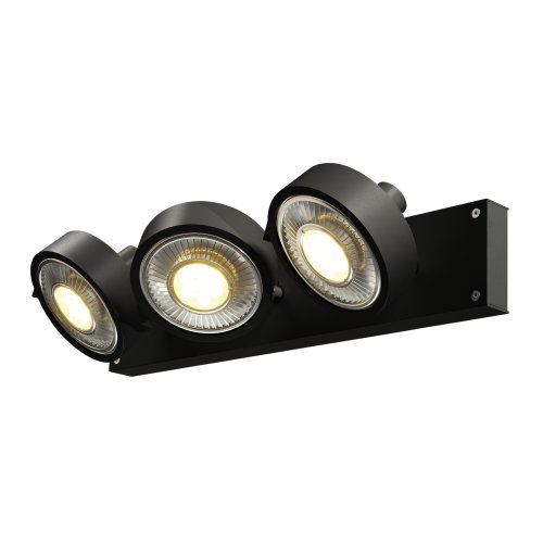 SLV KALU 3 QPAR111 wand- en plafondlamp, zwart, max. 75W - Slv 1000704 4 rgb - 20022991