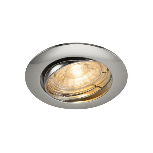 SLV PIKA QPAR51 plafondinbouwlamp, draaibaar, chroom, max. 50W - Slv 1000719 1 h rgb - 20023001