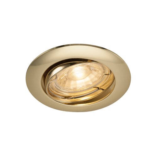 SLV PIKA QPAR51 plafondinbouwlamp, draaibaar, messing, max. 50W - Slv 1000720 1 h rgb - 20023002