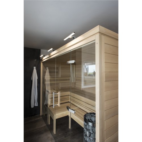 SLV DORISA LED spiegellamp, kort, chroom, 4000K, IP44 - Slv 1000777 a1 rgb - 20023012