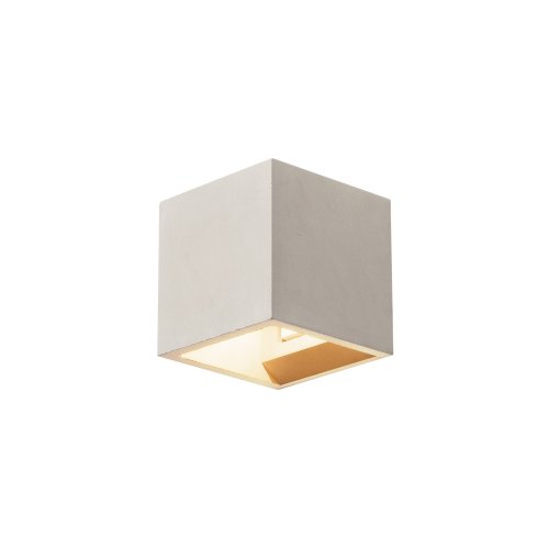 SLV SOLID CUBE wandlamp, QT14, grijs, max. 25W - Slv 1000910 1 h rgb - 20023054
