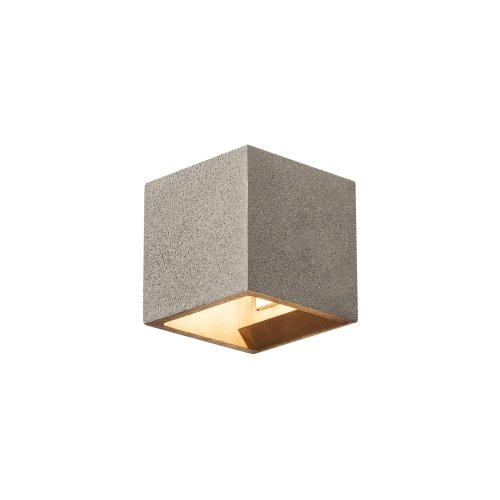 SLV SOLID CUBE wandlamp, QT14, zwart zandsteen, max. 25W - Slv 1000911 1 h rgb - 20023055