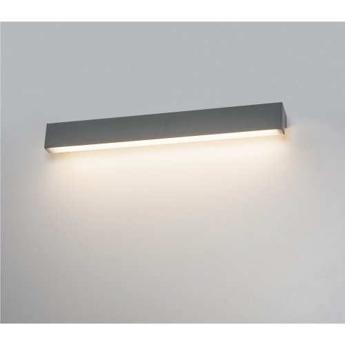 SLV L-LINE 60 LED, wand- en plafondlamp, IP44, 3000 k, 700lm, grijs - Slv 1001301 ma1 rgb - 20023118