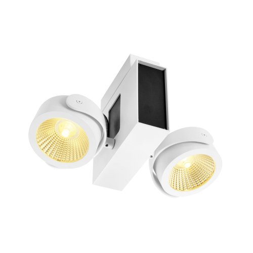 SLV TEC KALU CW, led indoor wand- en plafondopbouwlamp, double, wit/zwart, - Slv 1001424 2 rgb - 20023157