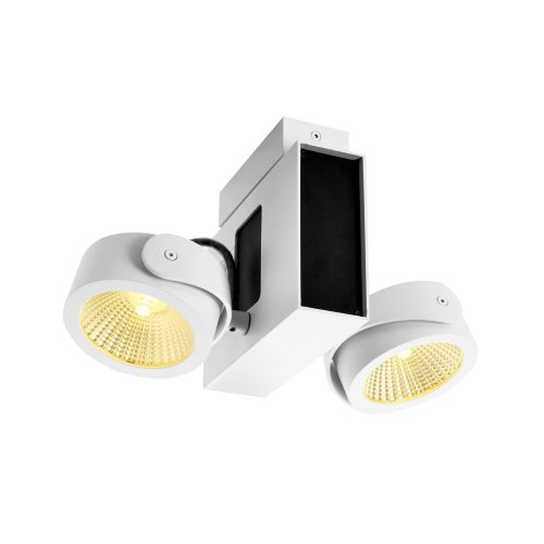 SLV TEC KALU CW, led indoor wand- en plafondopbouwlamp, double, wit/zwart, - Slv 1001432 1 h rgb - 20023158