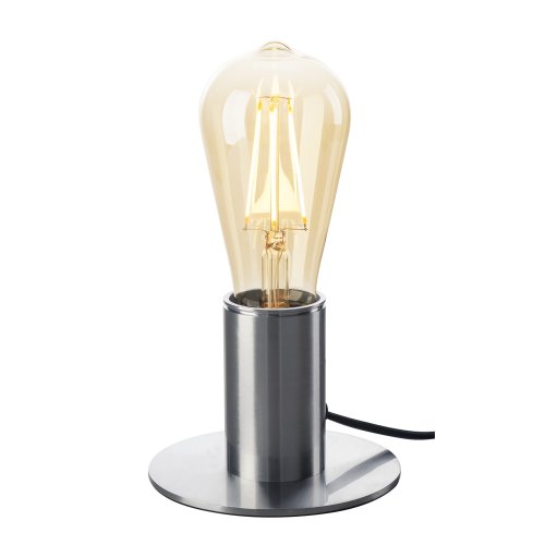 SLV FITU TL, indoor tafellamp, geborsteld aluminium, E27, max. 10W - Slv 1001678 5 rgb - 20023214