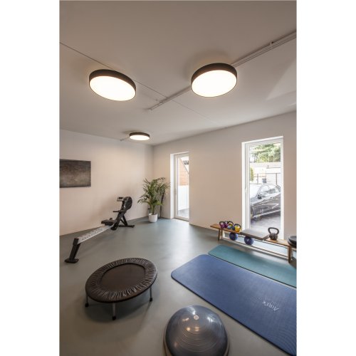 SLV MEDO 60 CW AMBIENT, led indoor wand- en plafondopbouwlamp, DALI, zwart - Slv 1001898 a2 h rgb - 20023264