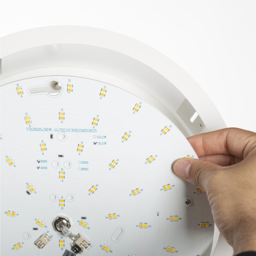 SLV MEDO 30 EL, led indoor plafondinbouwlamp, met rand, wit, 3000/4000K - Slv 1001905 d3 rgb - 20023271