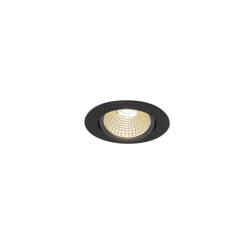 SLV NEW TRIA rond, led indoor plafondinbouwlamp, zwart, 1800-3000K, 7,2W - Slv 1001978 1 h rgb - 20023290
