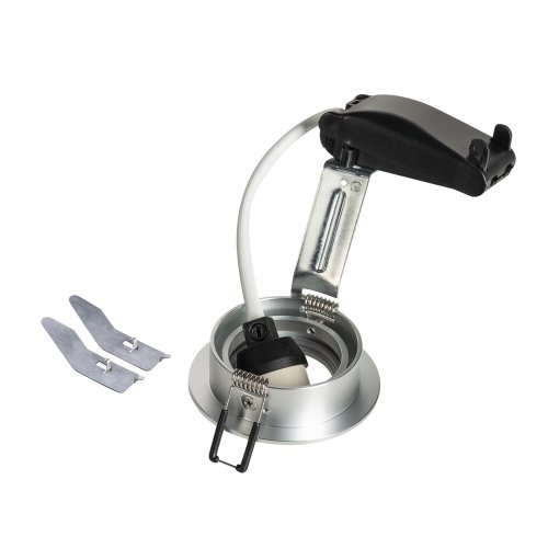 SLV NEW TRIA 68 rond, indoor plafondinbouwlamp, QPAR51 geborsteld alu 50W - Slv 1001982 2 rgb - 20023293