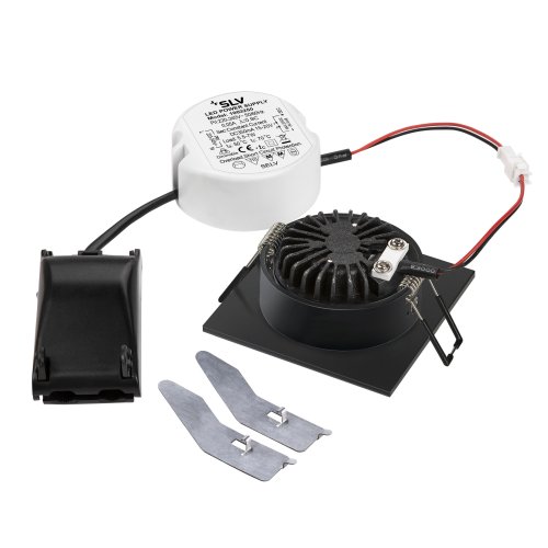 SLV NEW TRIA vierkant, led indoor plafondinbouwlamp, zwart, 1800-3000K, 7, - Slv 1001991 2 rgb - 20023296