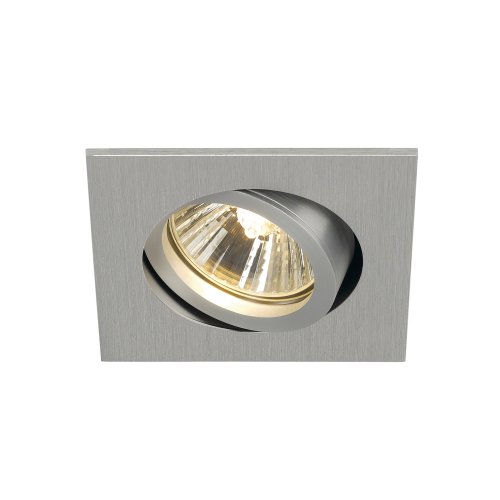 SLV NEW TRIA 68 square, indoor plafondinbouwlamp, QPAR51 geb. alu 50W - Slv 1001996 1 h rgb - 20023301