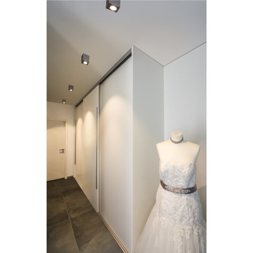 SLV TRILEDO Single, indoor plafondopbouwlamp, QPAR51, geb. alu, max 10W - Slv 1002004 a1 rgb - 20023307