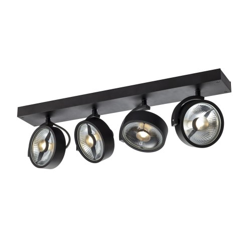 SLV KALU CW, indoor wand- en plafondopbouwlamp, quad, QPAR111, zwart, 4x75 - Slv 1002023 1 h rgb - 20023320