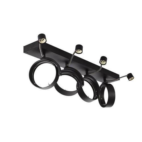 SLV KALU CW, indoor wand- en plafondopbouwlamp, quad, QPAR111, zwart, 4x75 - Slv 1002023 5 rgb - 20023320