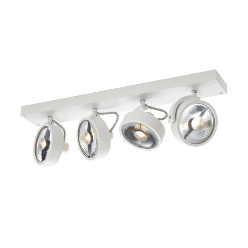 SLV KALU CW, indoor wand- en plafondopbouwlamp, quad, QPAR111, wit, 4x75W - Slv 1002024 1 h rgb - 20023321