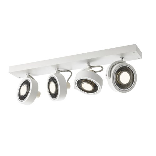 SLV KALU CW, indoor wand- en plafondopbouwlamp, quad, QPAR111, wit, 4x75W - Slv 1002024 2 rgb - 20023321