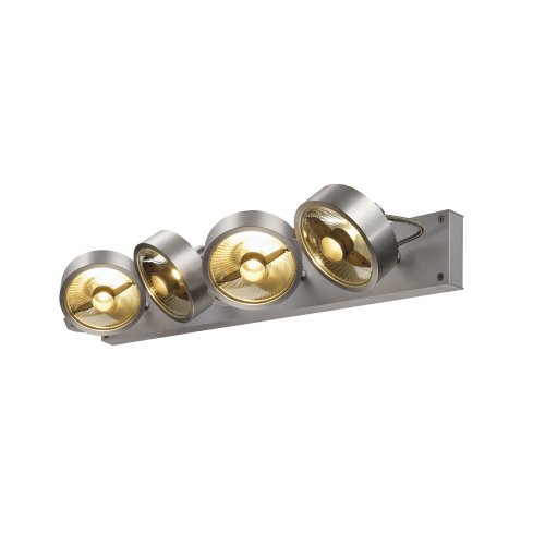 SLV KALU CW, indoor wand- en plafondopbouwlamp, quad, QPAR111, alu geborst - Slv 1002025 3 rgb - 20023322