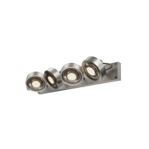 SLV KALU CW, indoor wand- en plafondopbouwlamp, quad, QPAR111, alu geborst - Slv 1002025 4 rgb - 20023322