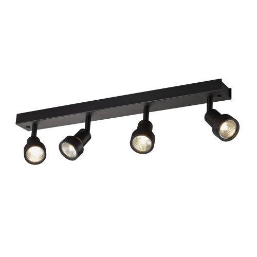 SLV puri quad wandlamp zwart 4xgu10 1002029 - Slv 1002029 1 h rgb - 8824010