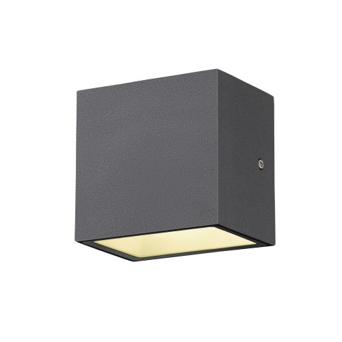 SLV SITRA CUBE WL, led outdoor wand- en plafondopbouwlamp, antraciet, IP65 - Slv 1002032 6 rgb - 20023325