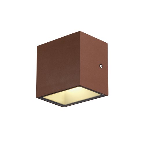 SLV wandarmatuur roest sitra cube wl ip65 3000k max10w - Slv 1002034 2 rgb - 11008528