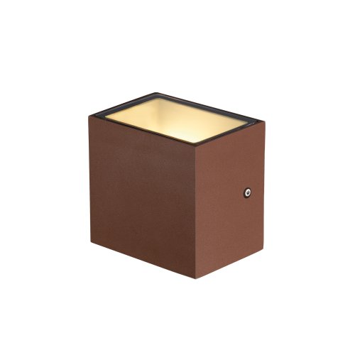 SLV wandarmatuur roest sitra cube wl ip65 3000k max10w - Slv 1002034 3 rgb - 11008528