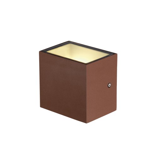 SLV wandarmatuur roest sitra cube wl ip65 3000k max10w - Slv 1002034 4 rgb - 11008528