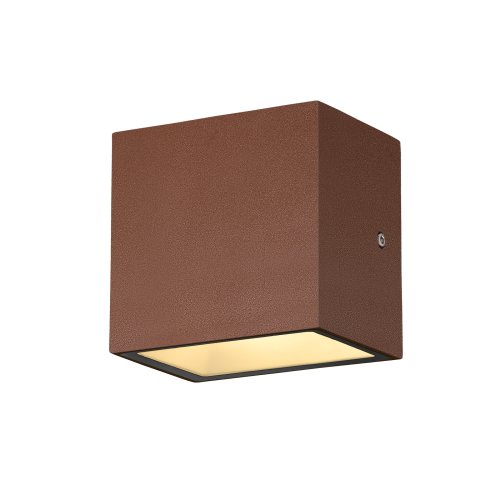 SLV wandarmatuur roest sitra cube wl ip65 3000k max10w - Slv 1002034 5 rgb - 11008528