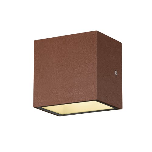 SLV wandarmatuur roest sitra cube wl ip65 3000k max10w - Slv 1002034 6 rgb - 11008528