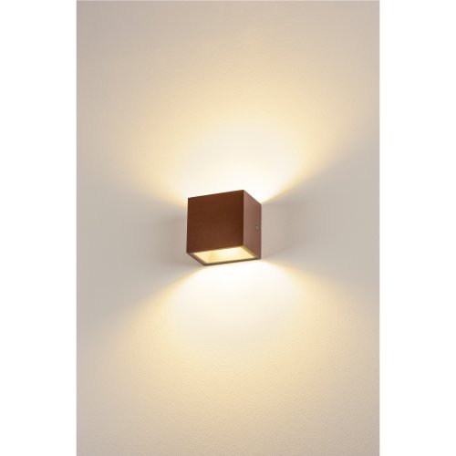 SLV wandarmatuur roest sitra cube wl ip65 3000k max10w - Slv 1002034 ma1 rgb - 11008528