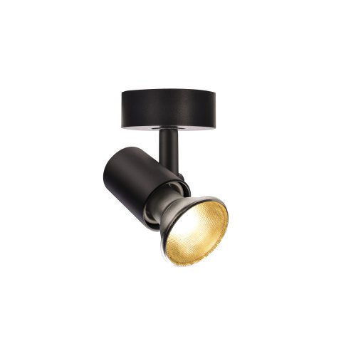 SLV SPOT E27, CW, indoor wand- en plafondopbouwlamp, zwart, max. 75W - Slv 1002072 1 h rgb - 20023331