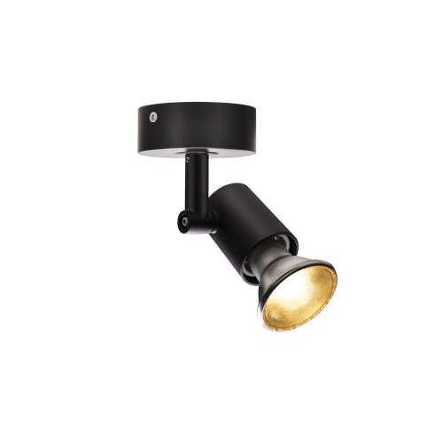 SLV SPOT E27, CW, indoor wand- en plafondopbouwlamp, zwart, max. 75W - Slv 1002072 2 rgb - 20023331