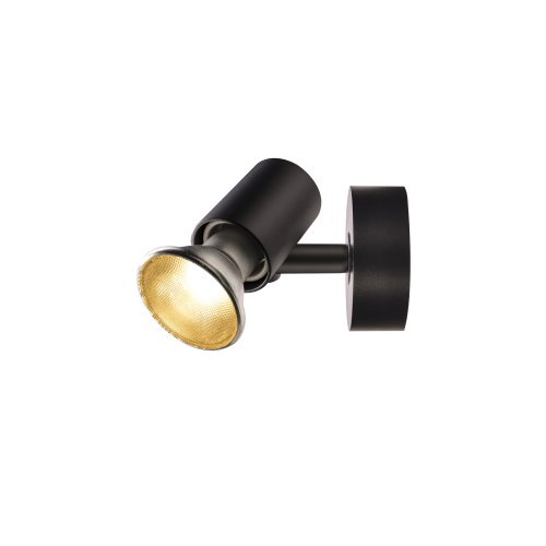 SLV SPOT E27, CW, indoor wand- en plafondopbouwlamp, zwart, max. 75W - Slv 1002072 3 rgb - 20023331