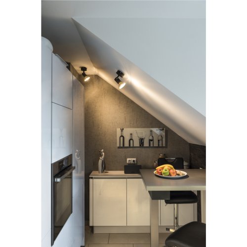 SLV SPOT E27, CW, indoor wand- en plafondopbouwlamp, zwart, max. 75W - Slv 1002072 a1 rgb - 20023331