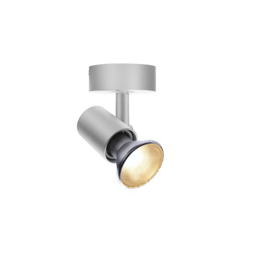 SLV SPOT E27, CW, indoor wand- en plafondopbouwlamp, zilvergrijs, max. 75W - Slv 1002074 1 h rgb - 20023333