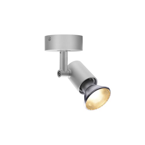 SLV SPOT E27, CW, indoor wand- en plafondopbouwlamp, zilvergrijs, max. 75W - Slv 1002074 2 rgb - 20023333