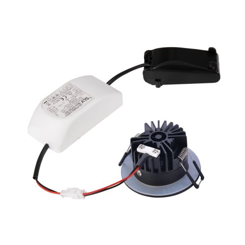 SLV patta-i inb. arm. rond zwart 1xled 1800-3000k 1002098 - Slv 1002098 4 rgb - 8824022