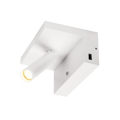SLV KARPO Bedside, led indoor wandopbouwlamp, wit, 3000K, incl. USB - Slv 1002140 3 rgb - 20208353